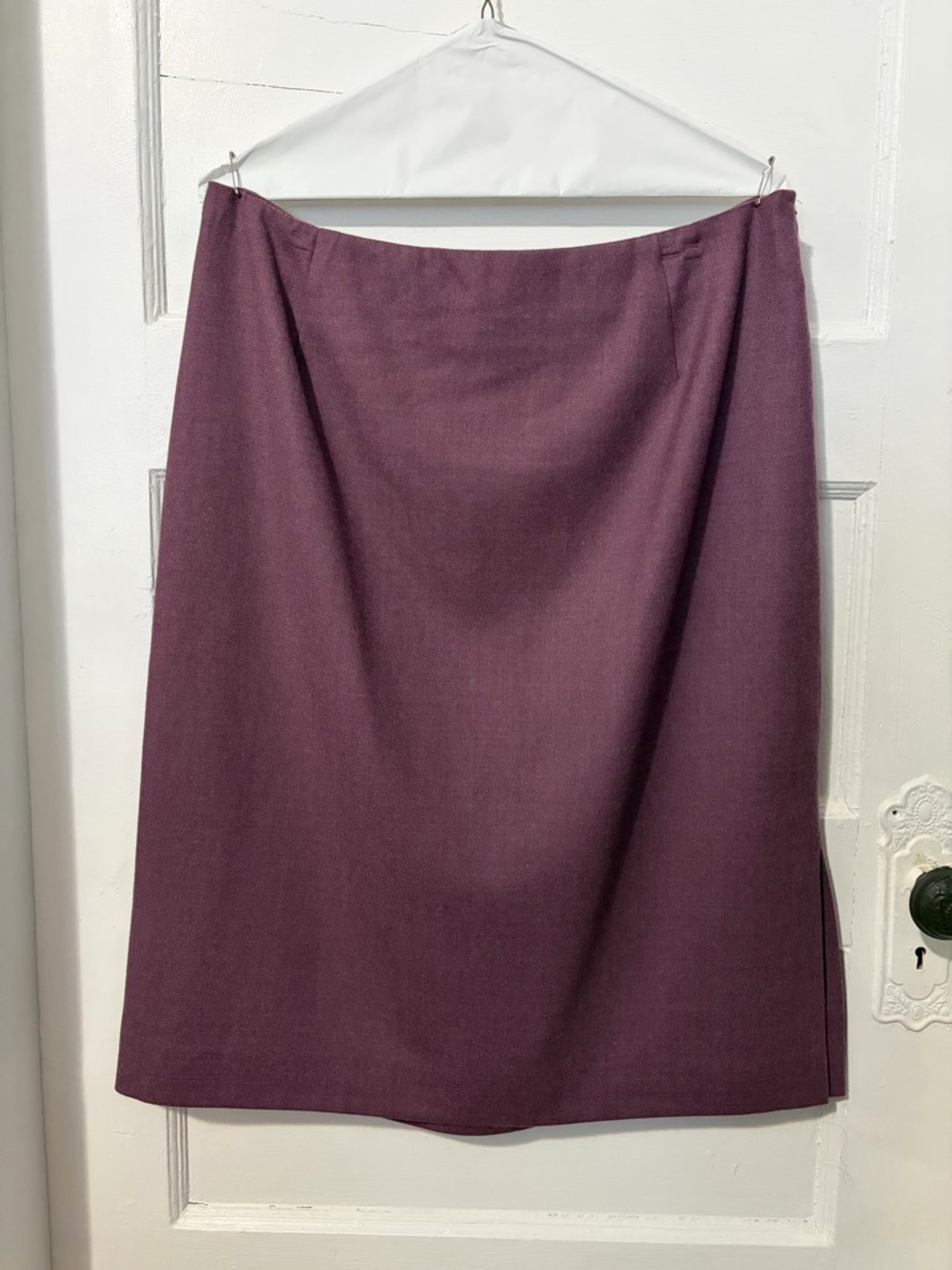Pendleton Women's Purple A-Line Tweed Wool Skirt
